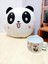 Ikili Peluş Panda Yastık ve Ahşap Kutulu Panda Temalı Seramik Kupa Bardak Hediye Seti 2