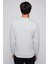 Pamuk Bisiklet Yaka Basıc Taş Rengi Unisex Sweatshirt 5