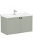 Root Classic Kapaklı Lavabo Dolabı 100 cm Mat Retro Yeşil 68749 3