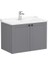 Root Classic Kapaklı Lavabo Dolabı 80 cm Mat Gri 68724 1