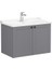 Root Classic Kapaklı Lavabo Dolabı 80 cm Mat Gri 68724 3