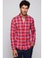 Slim Fit Kareli Pamuklu Kolay Ütü Erkek Gömlek 1