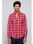 Slim Fit Kareli Pamuklu Kolay Ütü Erkek Gömlek 3
