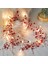 Noel Çam Kozalakları Işıkları, 7 Ft 20 LED Işıklı Kırmızı Meyveler Garland, Top Süslü Noel Renkli Dize Işık, Pille Çalışan Noel Dize Işıkları, Noel Dekorasyonu (Yurt Dışından) 1