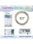 4 Paket Peri Pırıltı Işıklar Pille Çalışan, 2 Paket Soğuk Beyaz ve 2 Paket Sıcak Beyaz Her Biri 20FT 60 LED Su Geçirmez Dış Mekan Noel Dize Işıkları, Zamanlayıcılı Gümüş Tel Peri (Yurt Dışından) 4