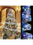 LED Şerit Noel Işıkları, 16.4ft Noel Ağacı Şerit Işıkları Peri Işıkları Mavi Kar Tanesi Sıcak Işık Akülü Parti Düğünler Için Bakır Tel Dize Işıklar Tatil Kapalı O (Yurt Dışından) 1