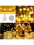 100 LED Küre Dize Işık Pille Çalışan Noel Işıkları Dış Mekan, 33 Ft Sıcak Beyaz Pille Çalışan Peri Işıkları, Yatak Odası Için Uzaktan Kumandalı 8 Modlu Pil Noel Işıkları Christm (Yurt Dışından) 3