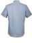 Erkek Mavi Kısa Kol Yazlık Gömlek Nokta Puan Desen Slim Fit Düğme Yaka Pamuk Ince Kumaş Jeans 7173 Shirt 4