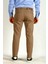 Erkek Camel Slim Fit Armürlü Chino Pantolon Ncs Jeans 2194 4