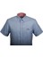 Erkek Mavi Kısa Kol Yazlık Gömlek Slim Fit Düğme Yaka Pamuklu Ince Kumaş Jeans 7174 Shirt 5