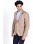 Erkek Casual Camel Slim Fit Dar Kesim Blazer Ceket 4864 1