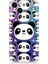 Apple iPhone 13 Uyumlu Silikon Kılıf Sevimli Pandalar 1