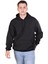 Erkek Oversize 3 Iplik Şardonu Siyah Sweatshirt 1