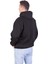 Erkek Oversize 3 Iplik Şardonu Siyah Sweatshirt 4