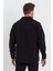 Erkek Siyah Oversize Fit Gömlek Yaka Tüylenme Yapmayan Kışlık Rahat Polar Gömlek RF0312 5