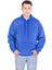 Oversize 3 Iplik Şardonlu Saks Mavisi Sweatshirt 1