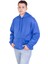 Oversize 3 Iplik Şardonlu Saks Mavisi Sweatshirt 2