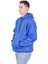 Oversize 3 Iplik Şardonlu Saks Mavisi Sweatshirt 4
