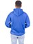 Oversize 3 Iplik Şardonlu Saks Mavisi Sweatshirt 5