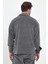 Erkek Ice Gri Oversize Fit Gömlek Yaka Tüylenme Yapmayan Kışlık Rahat Polar Gömlek RF0312 5