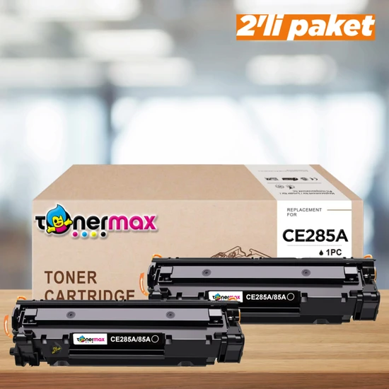 tonermax Hp CE285A Muadil Toner 2'li Paket/ P1102 / M1122 / M1212NF / M1132