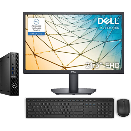 Dell Optiplex 7010MFF Intel Core I5 13500T 32GB 256GB SSD Dell 21.5 Monitör WINDOWS11PRO Mini Masaüstübilgisayar NPN013O7010MFF17+ZETTAUSBBELLEK