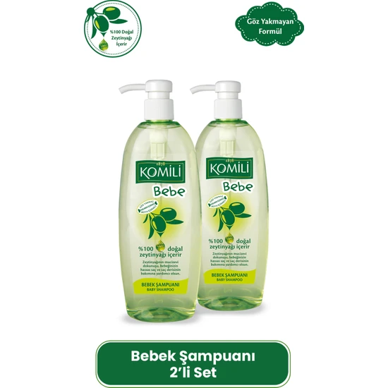 Komili Göz Yakmayan Bebek Şampuanı 2'li Set - 2 x 750 ml