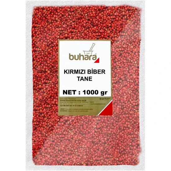 Buhara Karabiber Kırmızı Tane 1000 gr