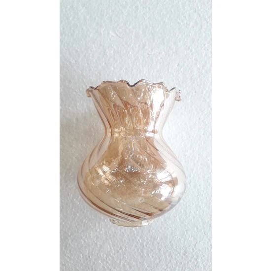 Ada Avize Bal Rengi Bombeli Kendinden Desenli Avize Camı(BOY 13,5 CM-CAPI 11 CM)