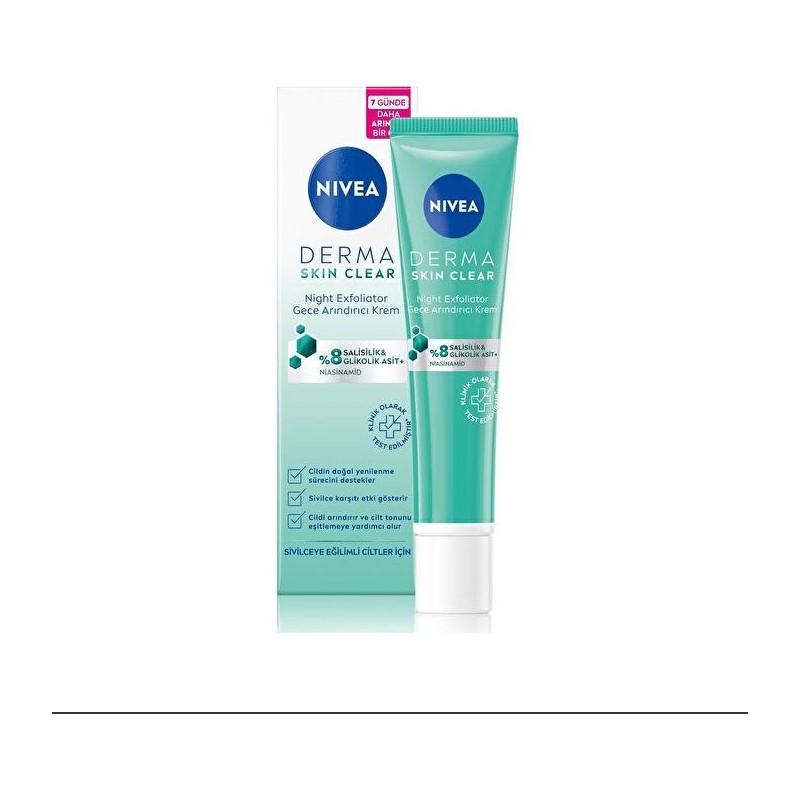 Nivea Derma Skin Clear Night Exfoliator 40 ml