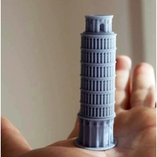 3Duman Pisa Kulesi Figürü Gri 10 x 15 cm