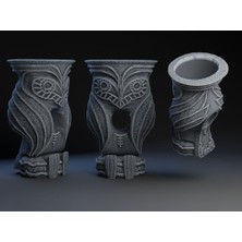 3Duman Legend Of Zelda Baykuş Temalı Vazo Figürü Siyah  5 x 10 cm