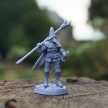 3Duman Veba Savaşçısı Figürü Gri  5 x 10 cm