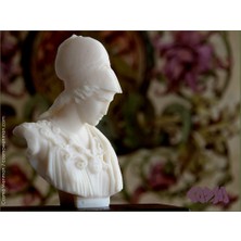 3Duman Yunan Athena Figürü Beyaz 10 x 15 cm