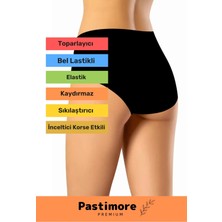 Pastimore Yüksek Belli Inceltici Korse Etkili Lazer Kesim Push Up Destekli Sıkılaştırıcı Dikişsiz Bato Külot