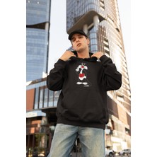 Fuddy Moda Sylvester Tweety Baskılı Çiftler Için Kapüşonlu Sweatshirt