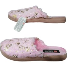 Gezer Kadın Pembe Peluş Ev Içi Terlik GZRR32-998