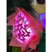 Kelebek Buketi LED Işklı Konsept Hediyelik