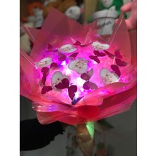 Barbie ve Kelebek Buketi Pembe Konsept Hediyelik