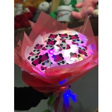Panda Buketi LED Işıklı Konsept Hediyelik