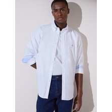 Brooks Brothers Regular Fit Klasik Yaka Beyaz Erkek Gömlek BBSP23MSH086