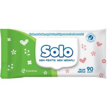 Solo 4'lü  Islak Mendil 90'lı