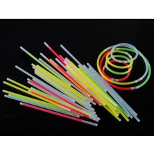 Çerçici 10 Adet Glow Stick Bracelet Fosforlu Kırılan Çubuk Bileklik