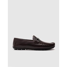Cabani Hakiki Deri Koyu Kahverengi Erkek Loafer