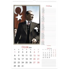 Keskin Color 2024 Duvar Takvimi Atatürk 31 x 43