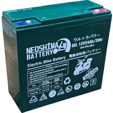 Neoshima 12 V 24 Ah Jel Elektrikli Bisiklet Aküsü Set 6'lı