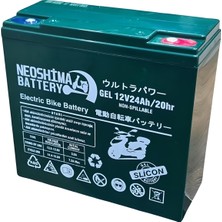 Neoshima 12 V 24 Ah Jel Elektrikli Bisiklet Aküsü Set 6'lı