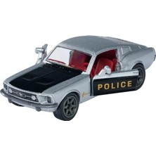 Simba Majorette Ford Mustang Fastback Police - Premium Vintage Metal Series