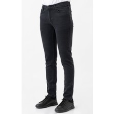 White Stone Busto Arsizio J2407 Regular Fit Pamuklu Likralı 5 Cep Jean Pantolon Siyah