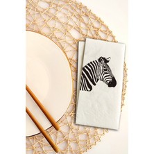 Ake Kağıt Zebra Baskılı Peçete 100 Adet